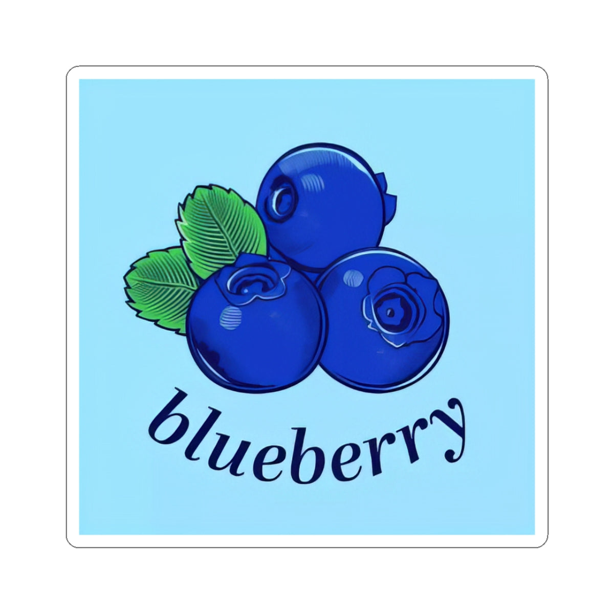 Blueberry Sticker